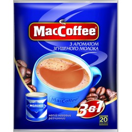 "MacCoffee" 3 в 1 Згущене молоко 20 пакетів