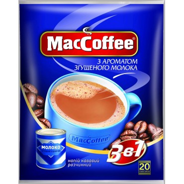 "MacCoffee" 3 в 1 Сгущенное молоко, 20 пак