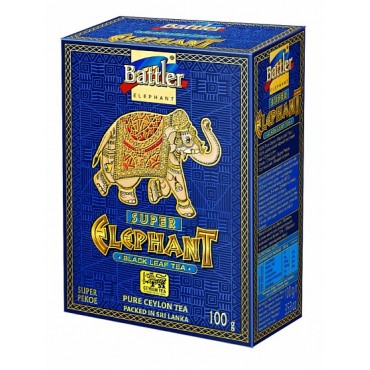 Battler черный чай PEKOE ELEPHANT супер ПЕКО 100г.