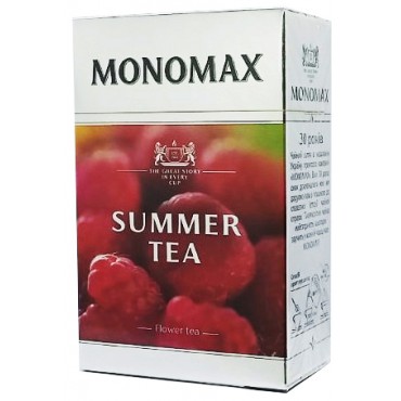 Бленд чая цветочного и фруктового Мономах Summer tea с ягодами и малиной 80 грамм