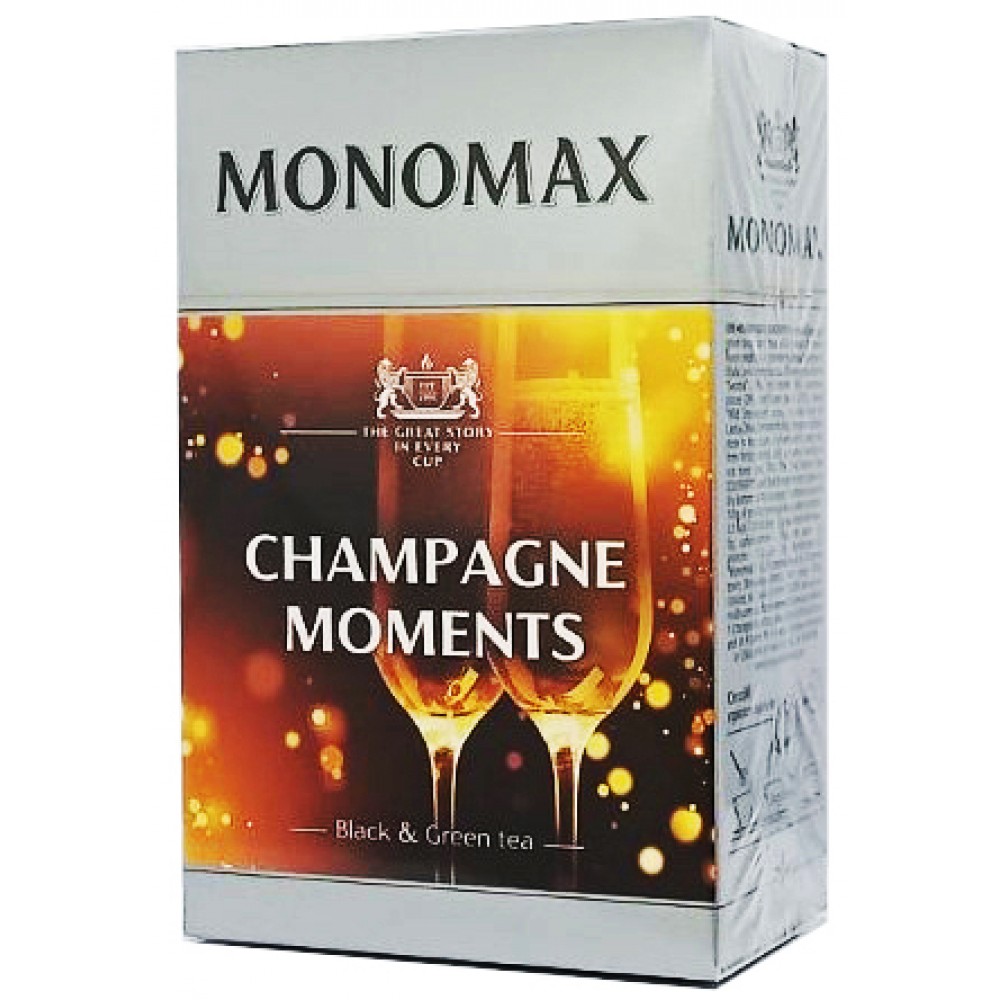 Бленд черного и зеленого чая Мономах Champagne Moment 80 грамм