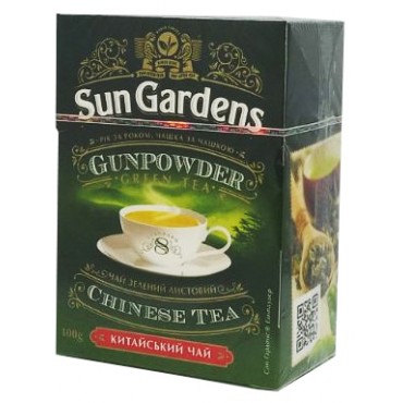 Зелений чай Sun Gardens OP Green Gunpowder 100 грам