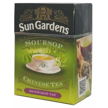 Зелений чай Sun Gardens OP Green Soursop 100 грам