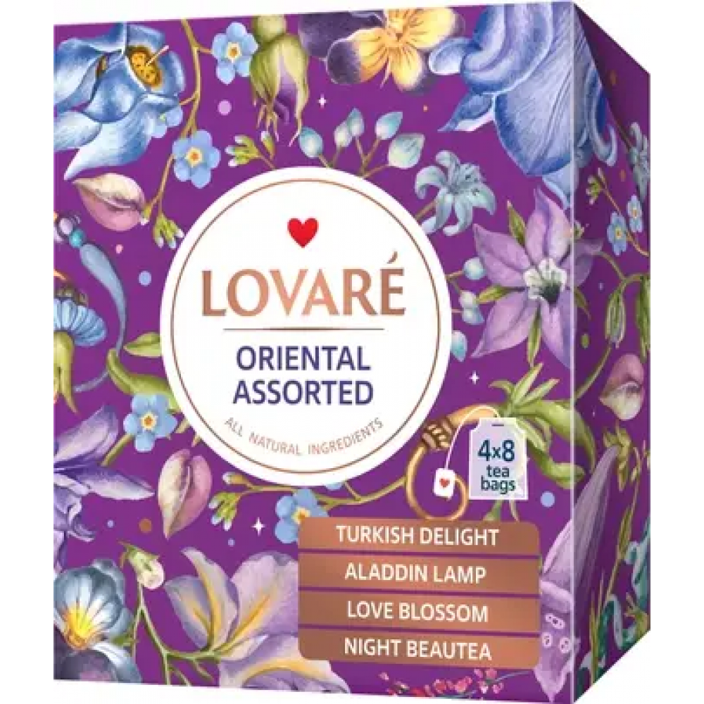 Комплект пакетированного чая Lovare Oriental Assorted 32 пакета