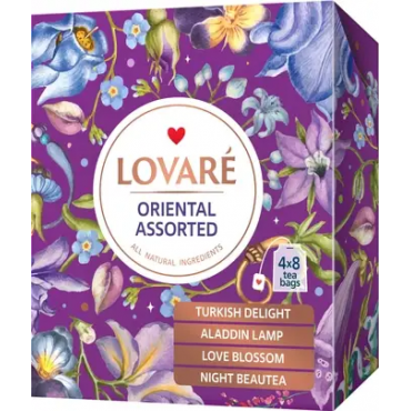 Комплект пакетированного чая Lovare Oriental Assorted 32 пакета