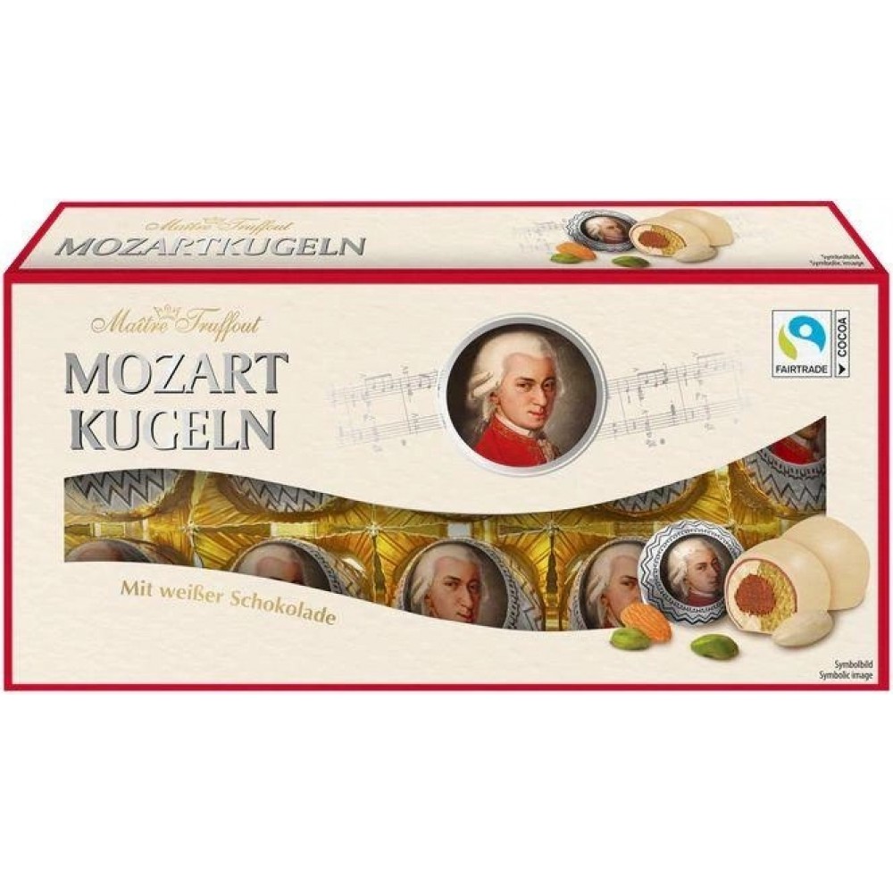 Цукерки Mozartkugeln Кульки білий шоколад 200 грам