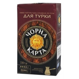 Кофе Черная Карта молотый для турки 230 грамм