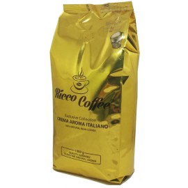 Кофе в зернах Ricco Coffee Crema Aroma italiano 1 килограмм
