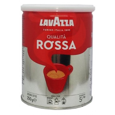 Кава Lavazza Qualitа Rossa 250 грам мелена в жерстяній банці
