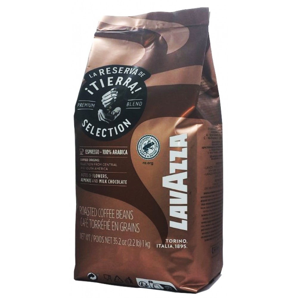 Кава Lavazza Tierra 1 кілограм зерно
