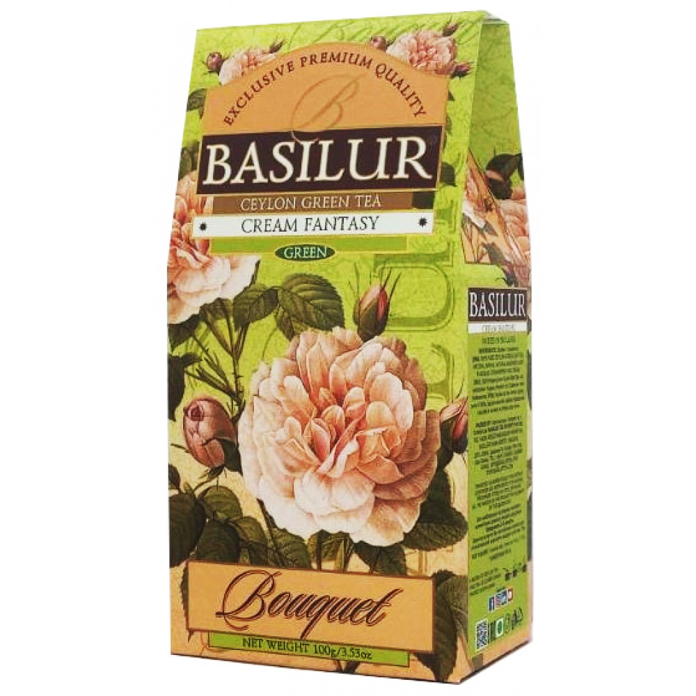 Чай зеленый Basilur Букет Кремовая фантазия 100 грамм