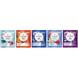 Чай чорний асорти Lovare Assorted Black Tea 5 видів по 10 пакетиків