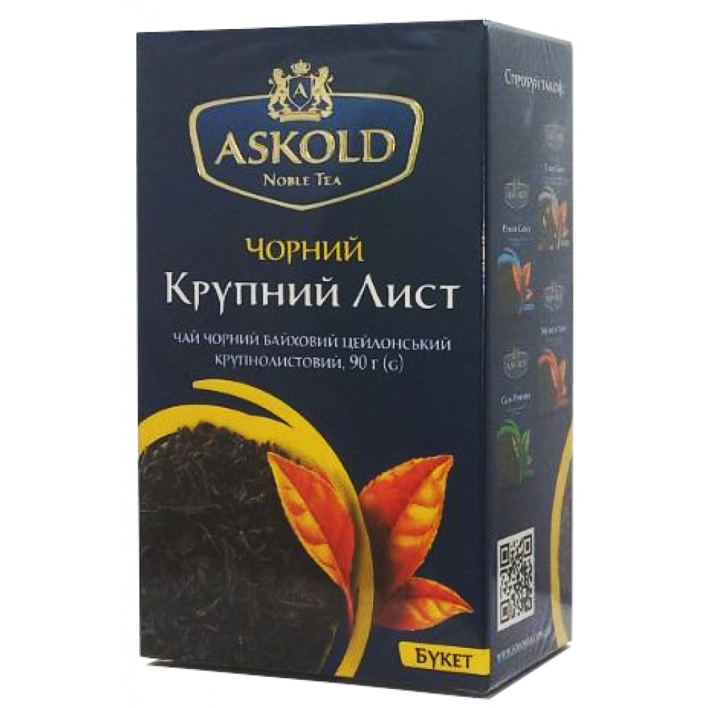Чай Askold черный ОРА крупнолистовой 90 грамм