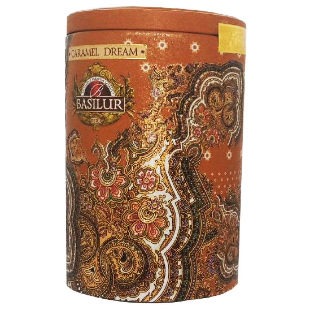 Чай черный Basilur Caramel Dream 100 грамм в металлической банке