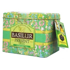 Чай Basilur Present Green 100 грам в металевій банці