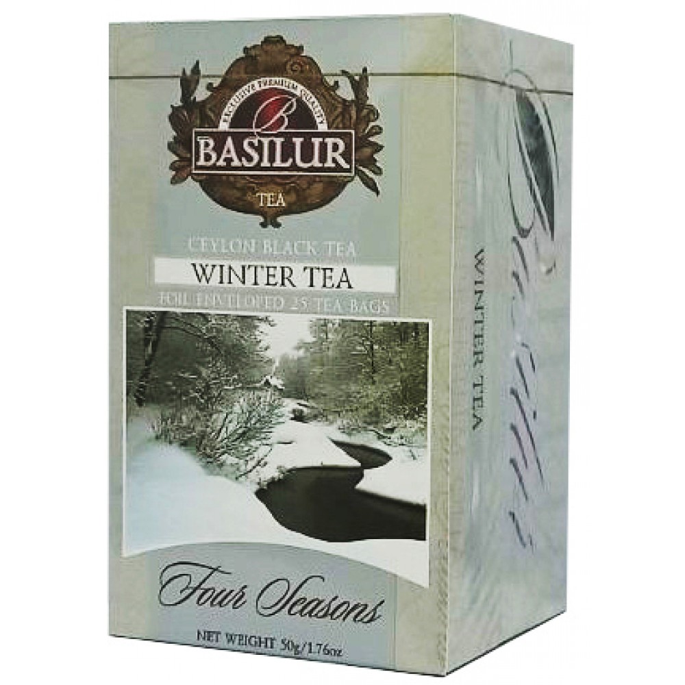 Чай Basilur Winter Tea Зимовий Пори Року 25 пакетів