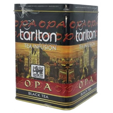 Чай Tarlton черный OPA 250 грамм в жестяной банке