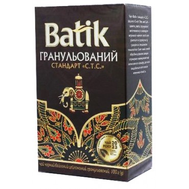 Чорний чай Батік гранульований СТС 100 грам