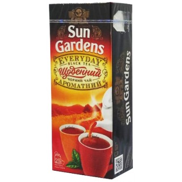 Чорний чай Sun Gardens Every Day 25 пакетів