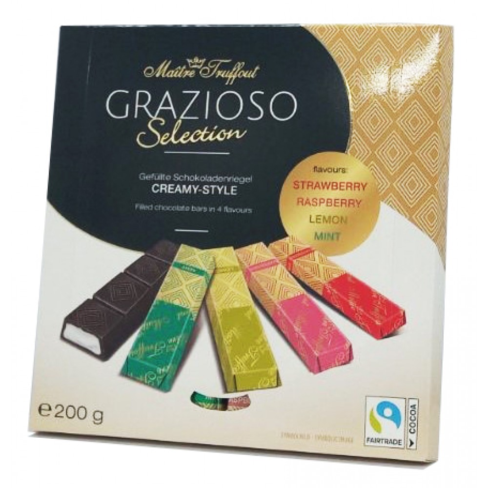 Шоколад Grazioso Cremy Selection ассорти 200 грамм