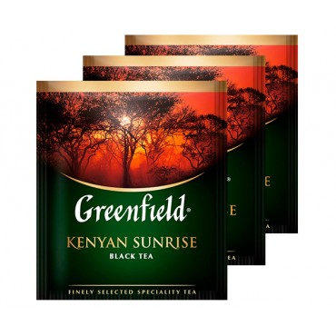 Чорний чай Greenfield Kenyan Sunrise 100 пакетів