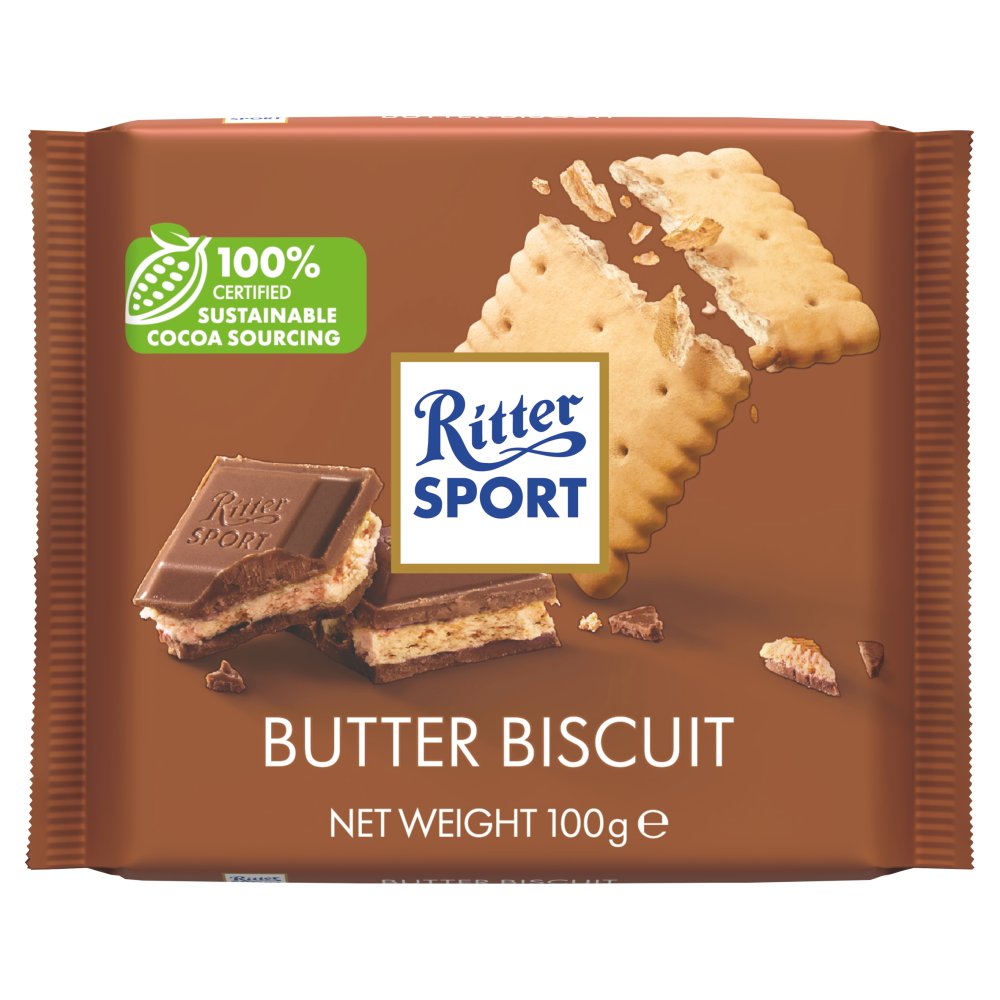 Шоколад Ritter Sport Молочный с начинкой из сливочного печенья 100 грамм