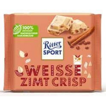 Шоколад Ritter Sport білий з корицею 100 грам