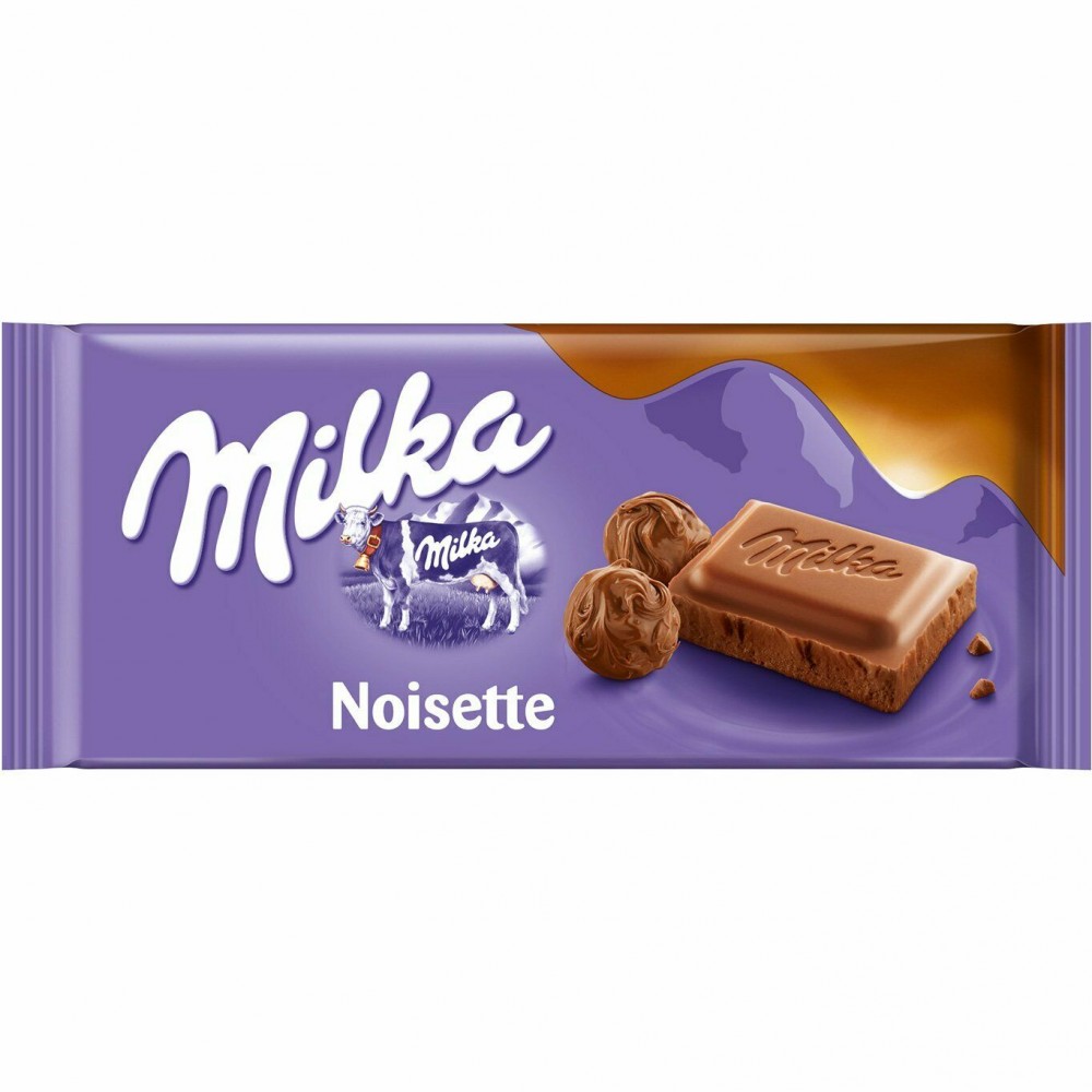 Шоколад Milka Noisette 100гр Мілка фундук