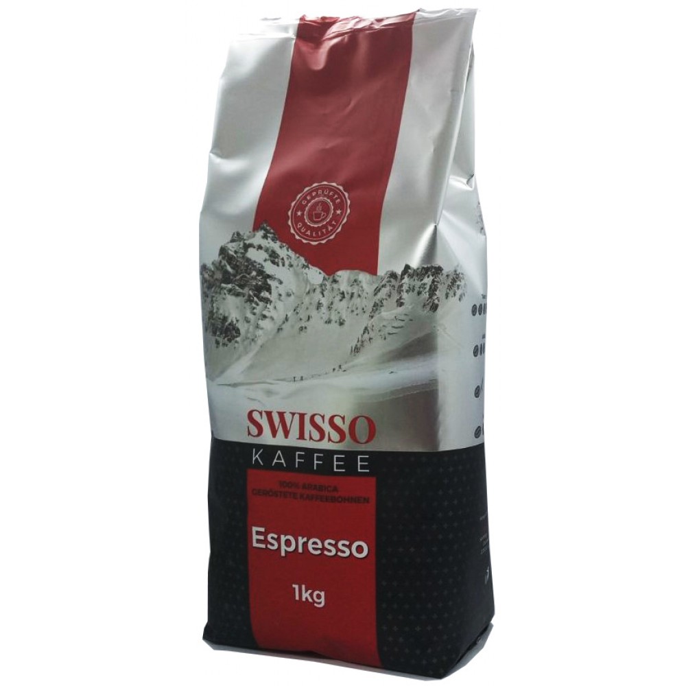Кофе Swissо Espresso зерно 1 килограмм