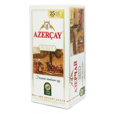Чай чорний Азерчай Букет 25 пакетів