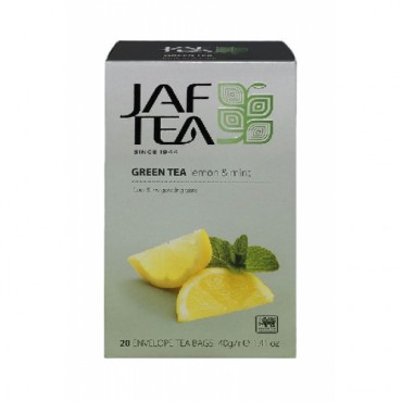 Чай "JAF" Lemon & Mint зелений 20 ф/п*2 г