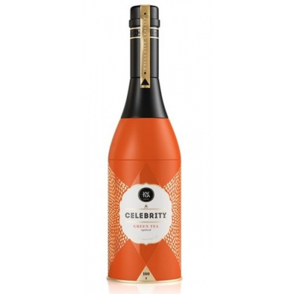 Чай "JAF" "Восторг" Apricot зеленый, 100 г ж/б в бутылке