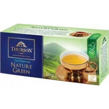 Чай Thurson Nature Green 25 пакетов по 2 грамма