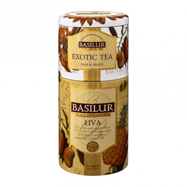 Чай "Basilur" "Квіти і Фрукти" Ува - Екзотик, 125г з/б