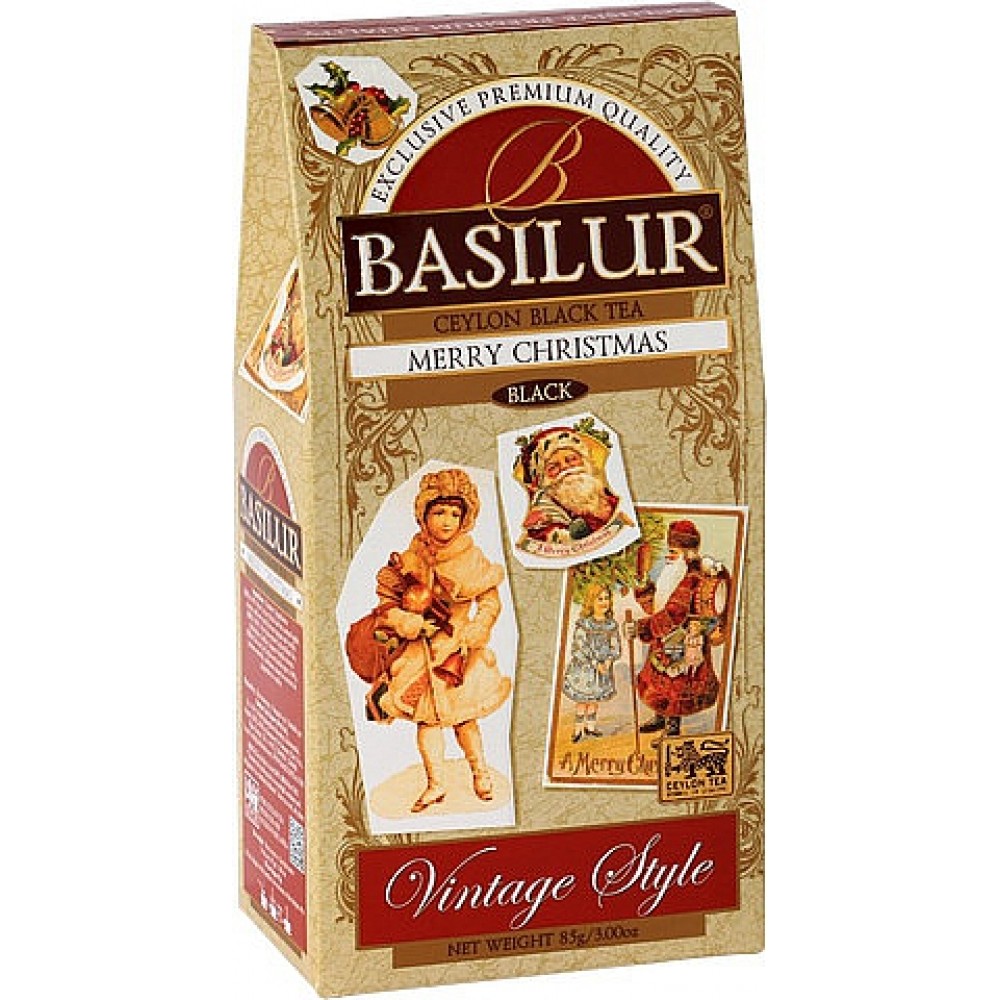 Чай BASILUR Merry Christmas Веселого Різдва - Вінтаж 85 г к/п