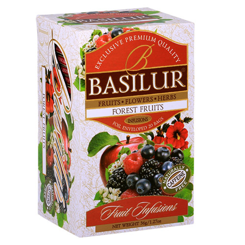 Чай BASILUR Forest Fruits Лісові Фрукти - Фруктові Коктейлі 25 х 1,8 грам