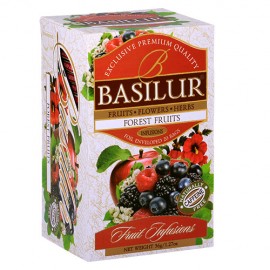 Чай BASILUR Forest Fruits Лісові Фрукти - Фруктові Коктейлі 25 х 1,8 грам