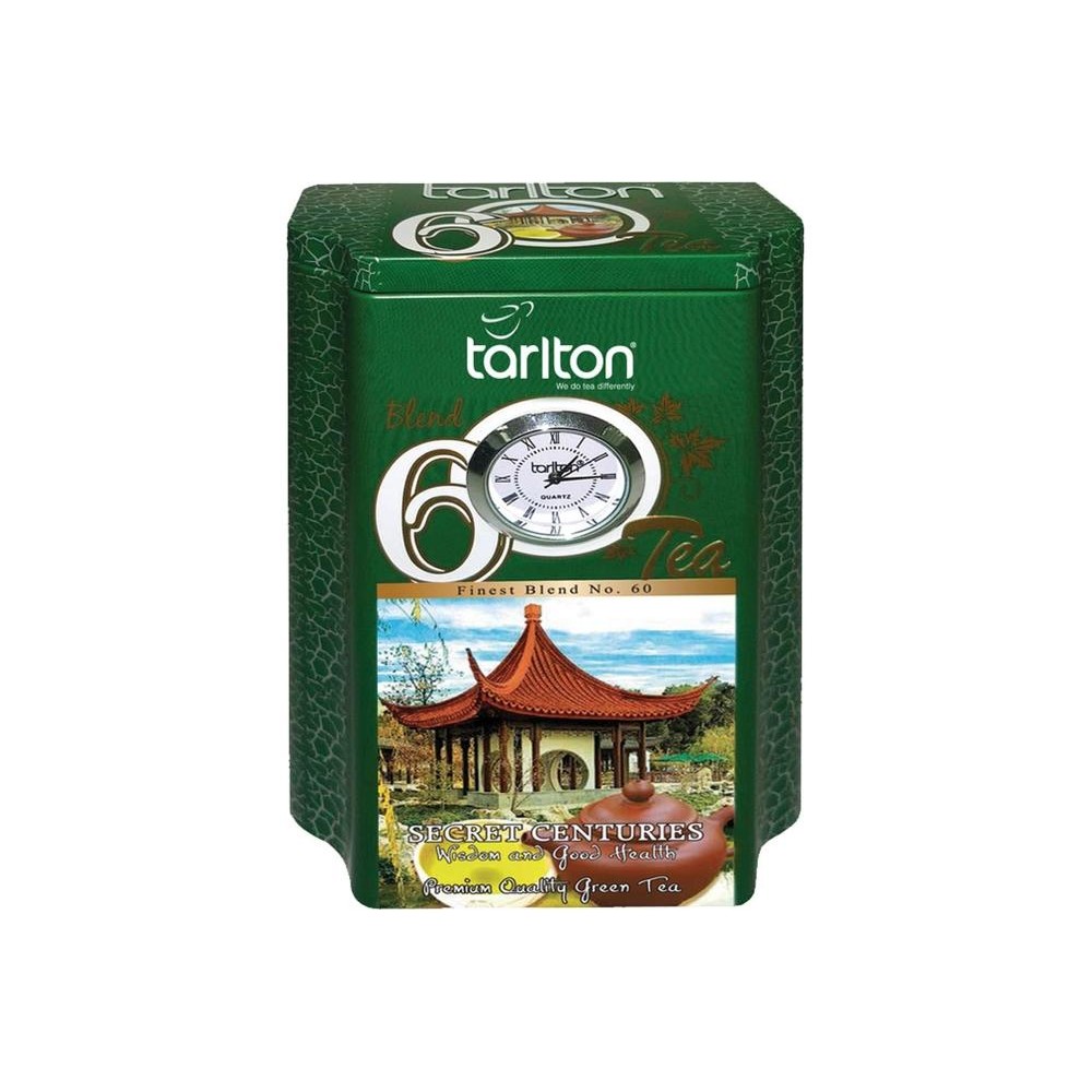 Чай "Tarlton" зелений "Секрет довголіття", з/б з годинником, 200 г
