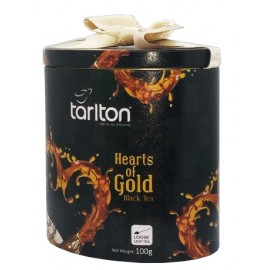 Чай чорний Tarlton Hearts of Gold 100 грам у металевій банці