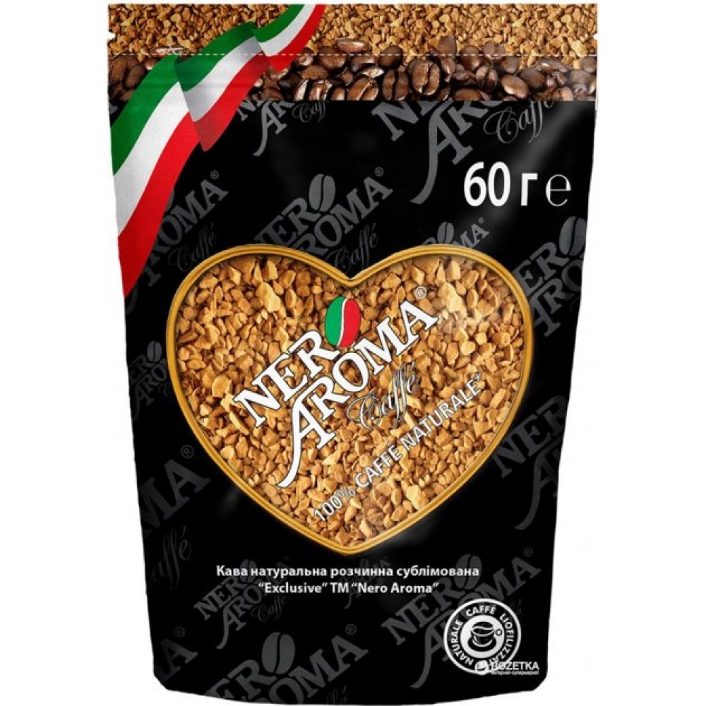Кофе растворимый сублимированный Nero Aroma Classico 60 грамм