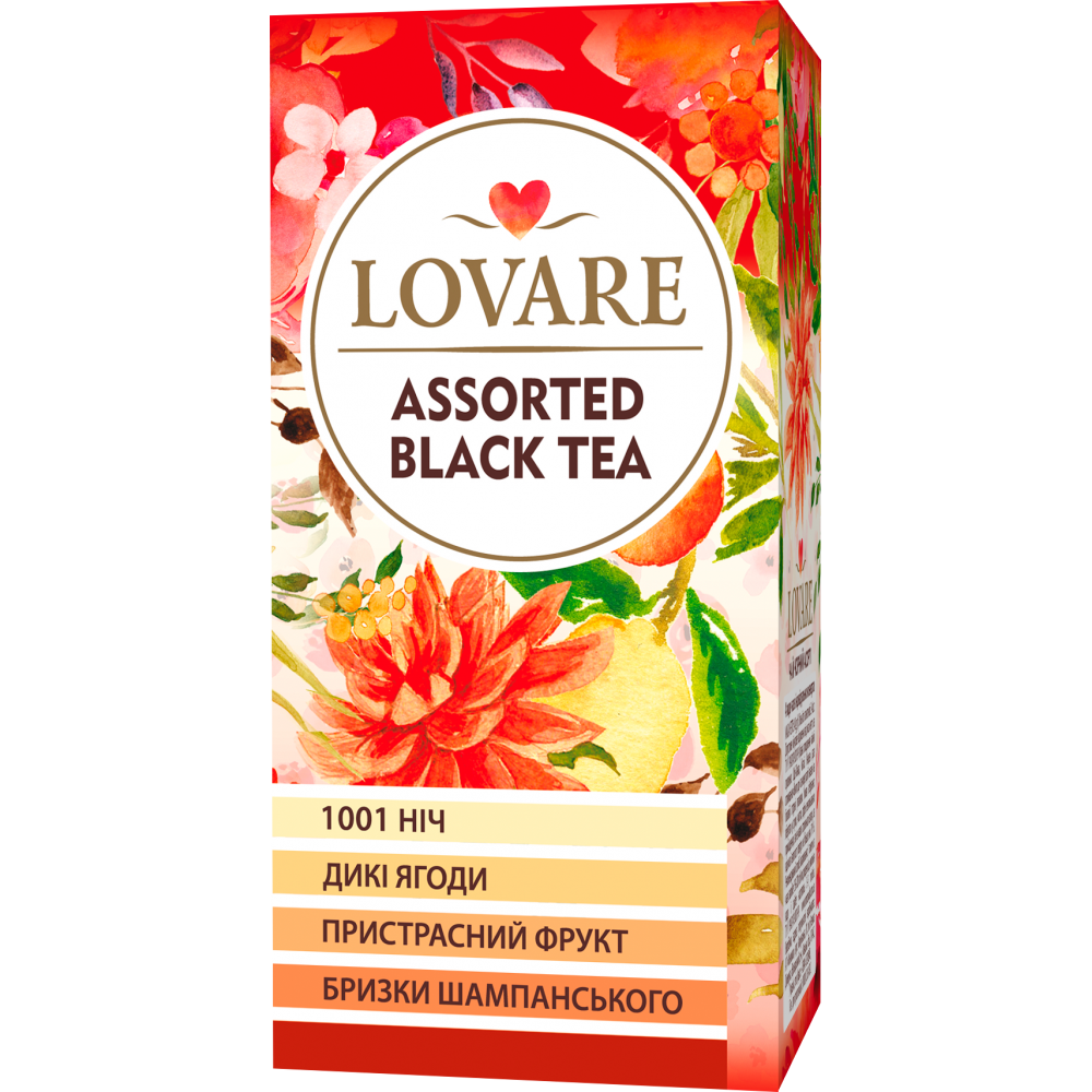 Чай "Lovare" Ассорти Черный 24 ф/п