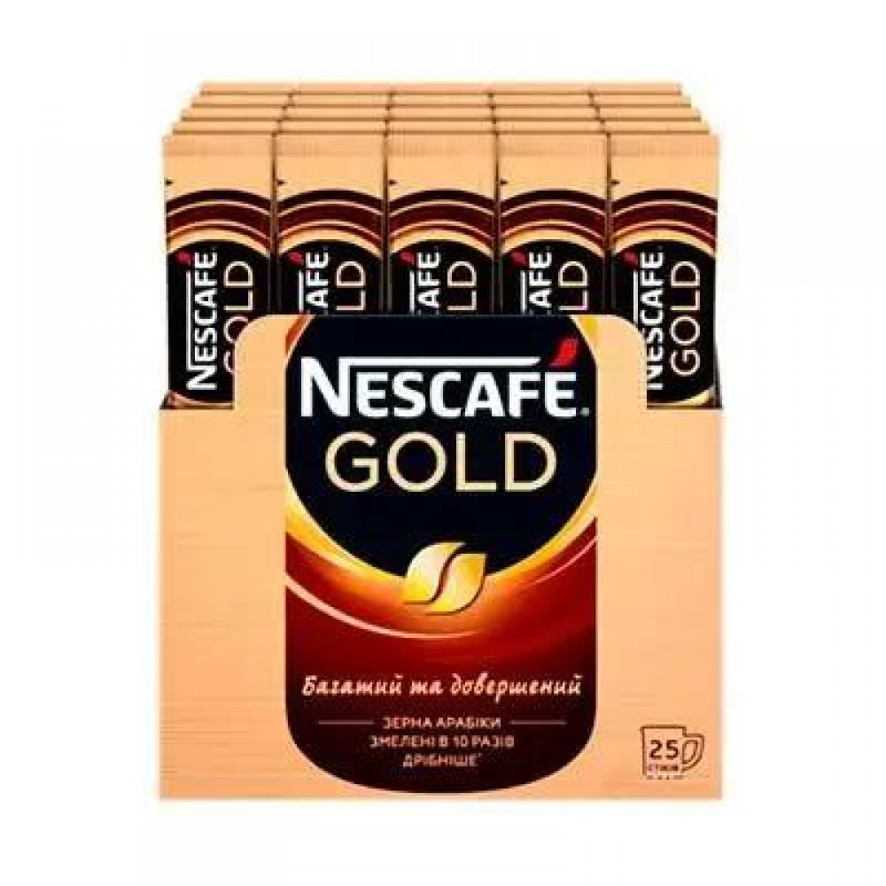 Кава Nescafe Gold розчинна СТІК 2г*25шт