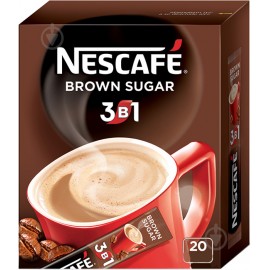 Кофе "Nescafe" Brown Sugar 3в1, 20 стиков