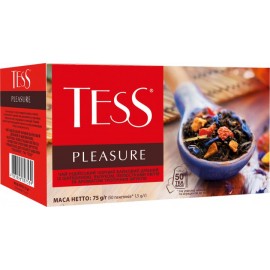 Чай черный пакетированный TESS Pleasure 50 пакетиков x 1.5 г