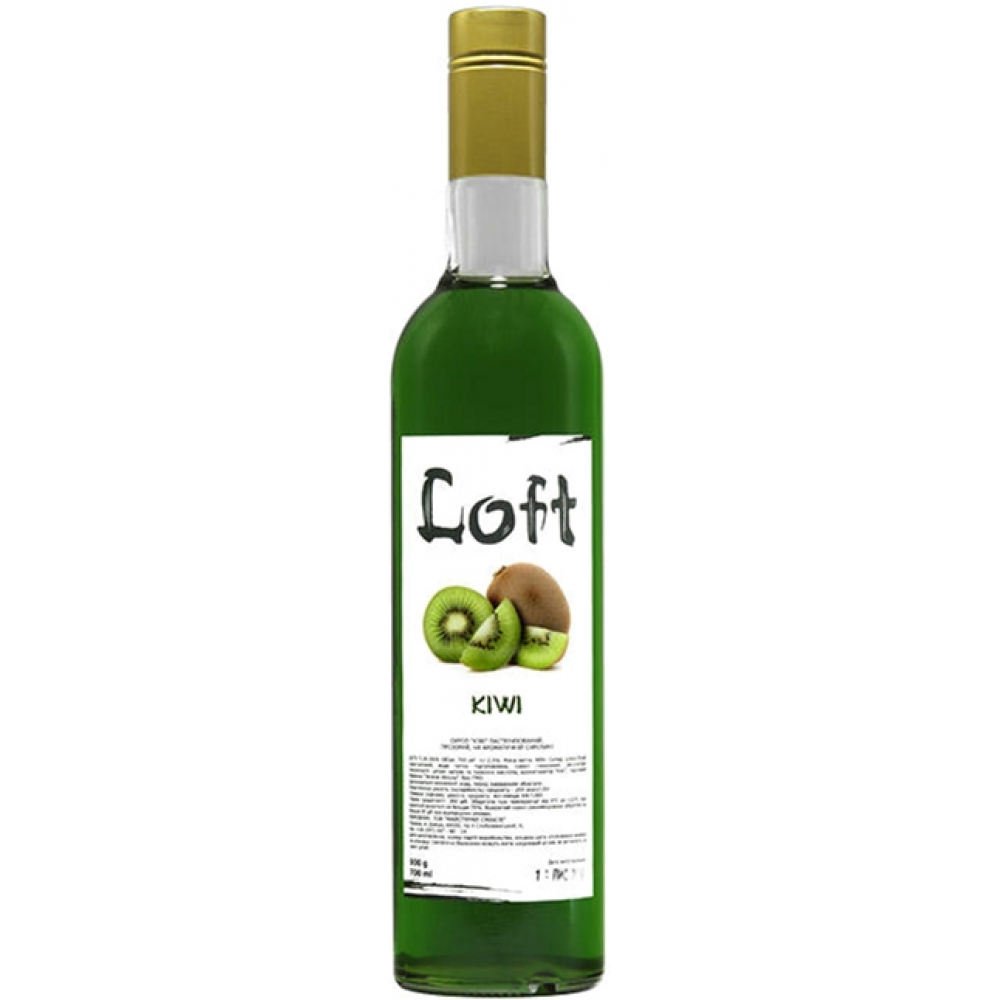 Сироп LOFT Ківі 700 мл у скляній пляшці