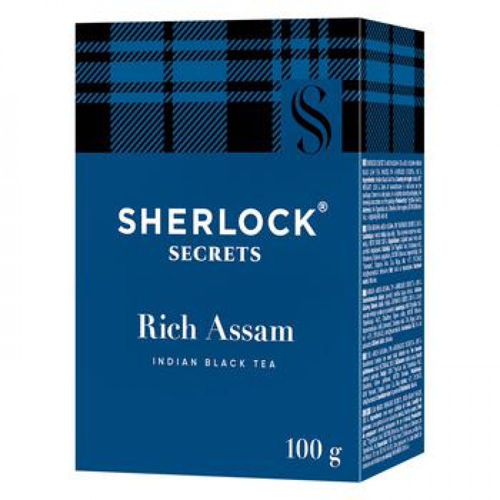 Чай Sherlock Secrets "Rich Assam" черный индийский листовой 100 г