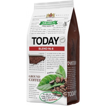 Кофе TODAY Arabica Premium Blend № 8 молотый 200 грамм