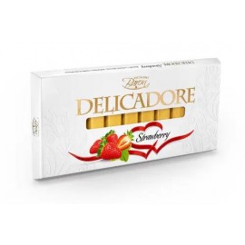Молочний шоколад Baron Delicadore Strawberry з полуничною начинкою, 200 г.