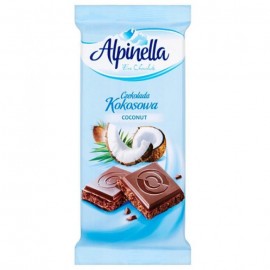 Шоколад "Alpinella" молочный с кокосом, 90г