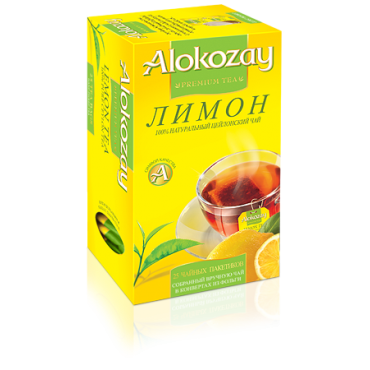 Чай "Alokozay" черный Лимон 25 ф/п